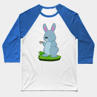 Rabbit Coffee Cup Baseball T-Shirt